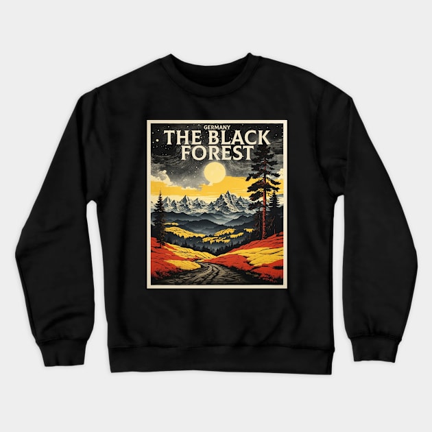 The Black Forest Germany Tourism Vintage Retro Crewneck Sweatshirt by TravelersGems